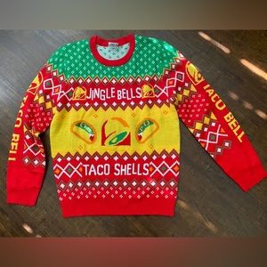 Jingle Bells Taco Shells Taco Bell ugly Christmas Sweater medium